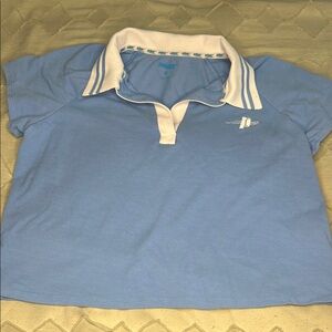 Prince Blue and White Polo Shirt Classic Sporty Design